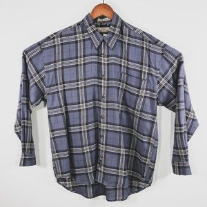 VTG Guess Classic Sportswear Blue Plaid Shirt M